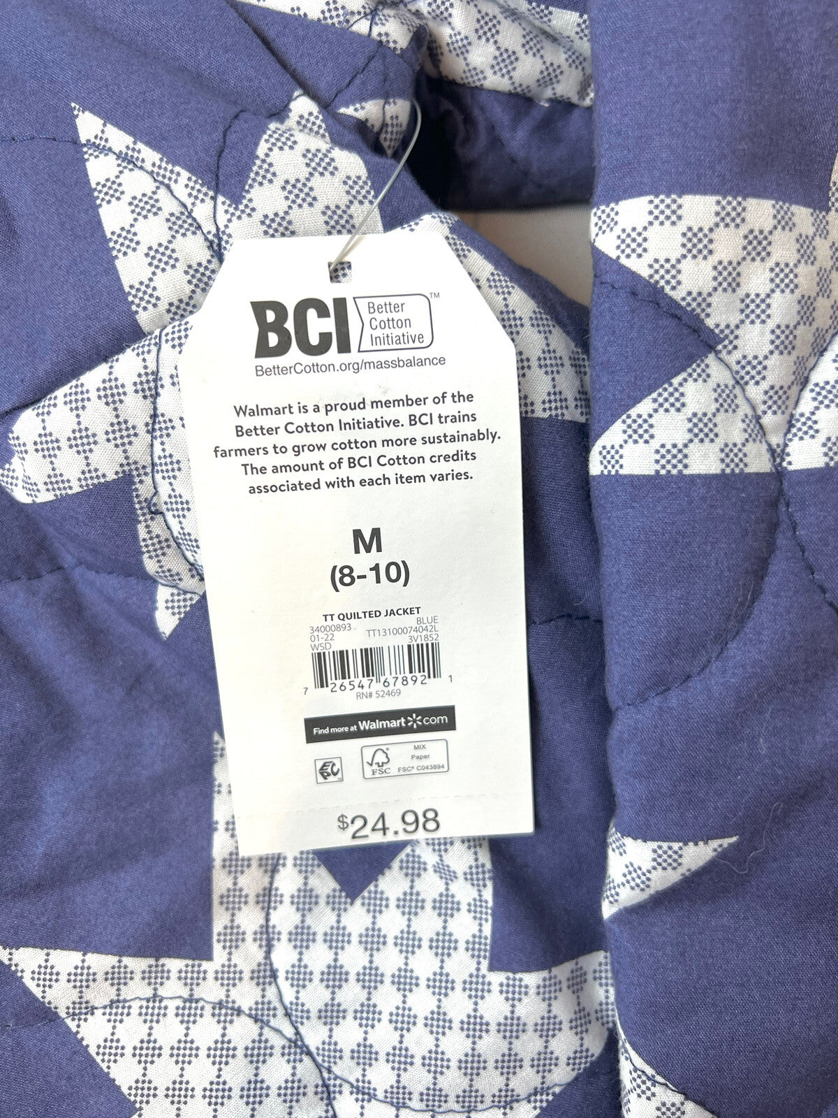 Time And True Women's Blue Cardigan Sweater Sz M