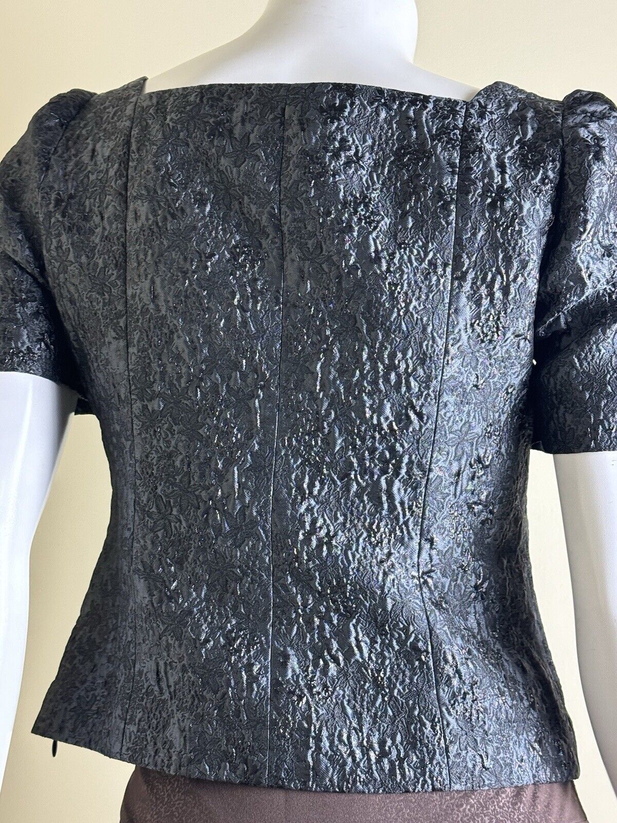 Club Monaco Women's Top Blouse Charcoal Sz 4. (B.86)