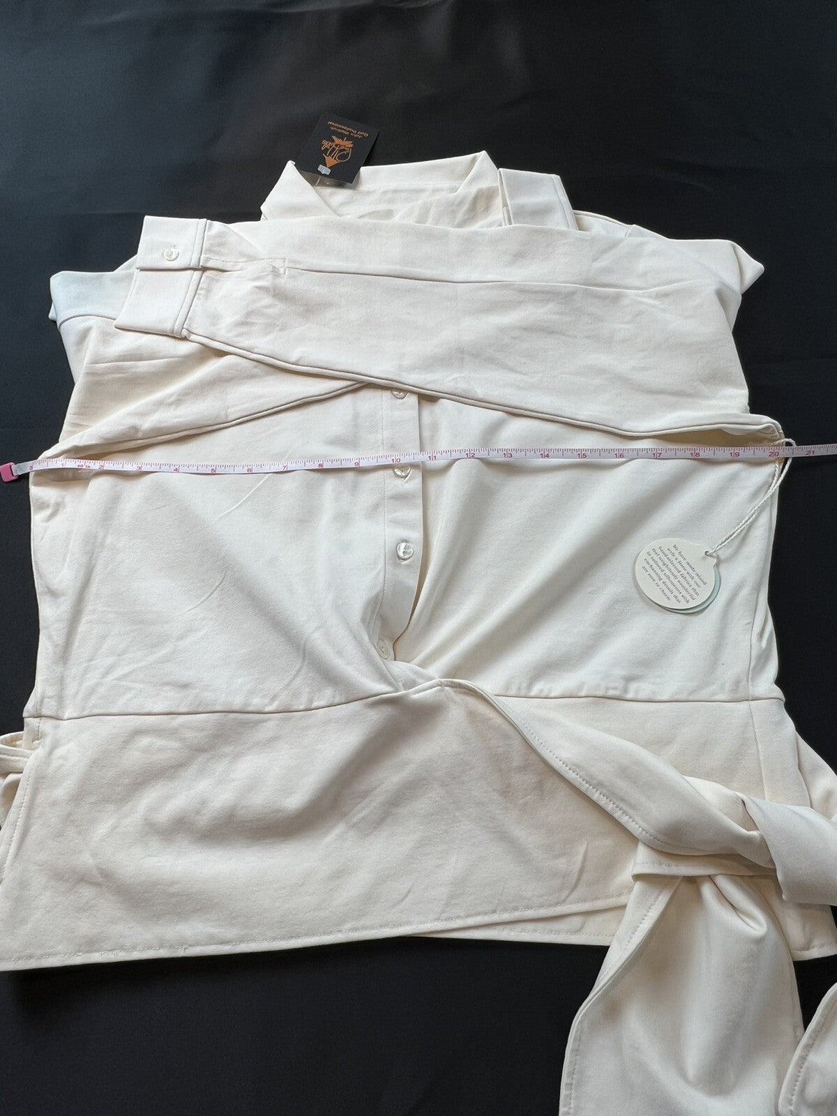 Spartina 449 Women’s Top Sz L Golf Long Sleeve Blouse Ivory