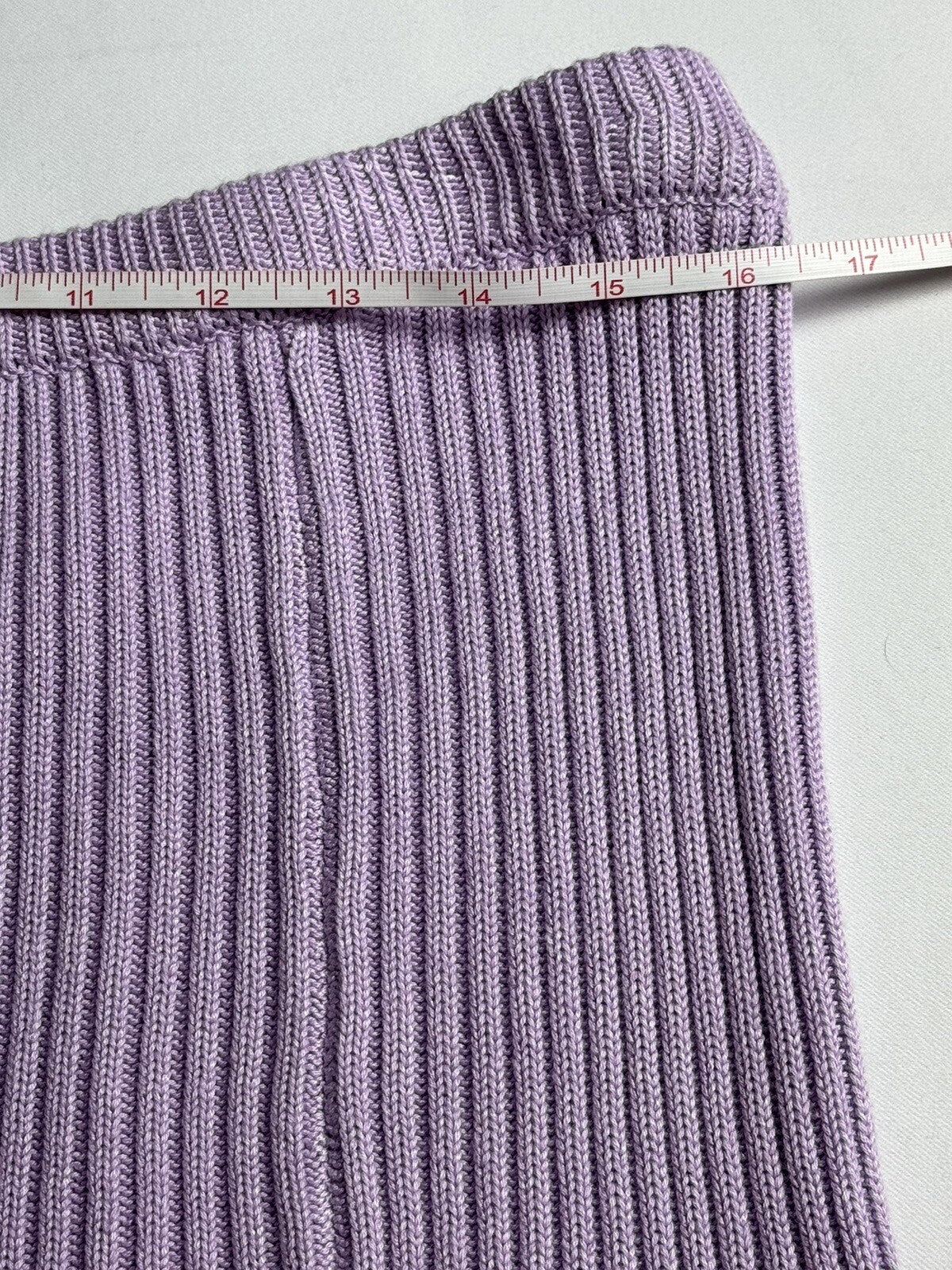 Circus NY Knit Silhouette Skirt Sz XL Lavender A-Line Elastic Waistband (60)