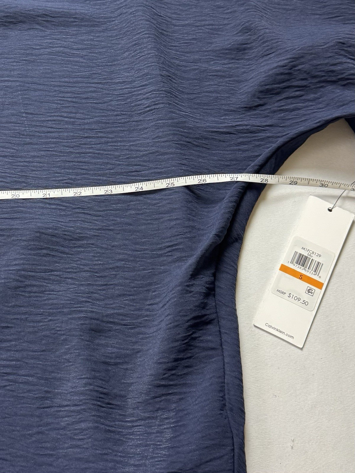 $109 Calvin Klein Women’s Navy Cardigan Sz S     (B.150)