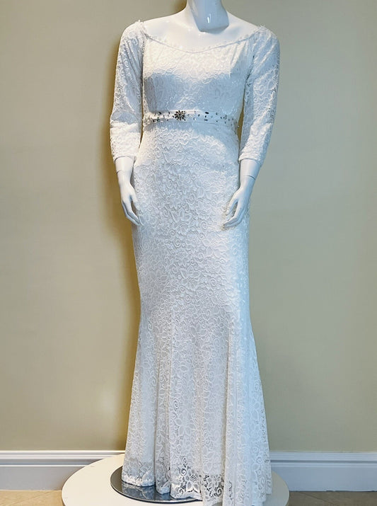 Women's Lace Mermaid Bridal Wedding Dresses Sz XL White (7)