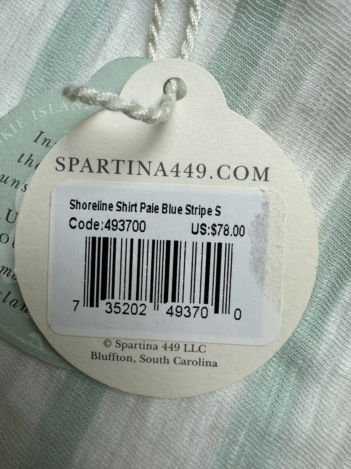 Spartina 449 Women’s Top Sz S Golf Shirt Stripes Green White.  (74)