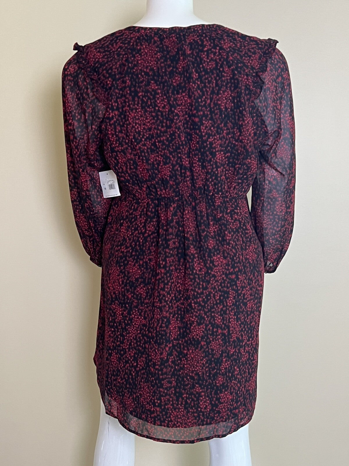 Beach Lunch Lounge Women’s Dress Size M Black Red Patterns (3)
