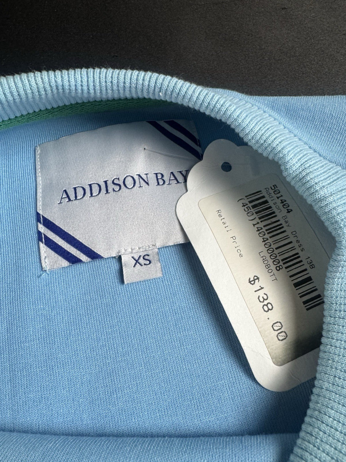 ADDISON BAY Women's Blue Knit Cedar Dress Sz XS.      (B.032)
