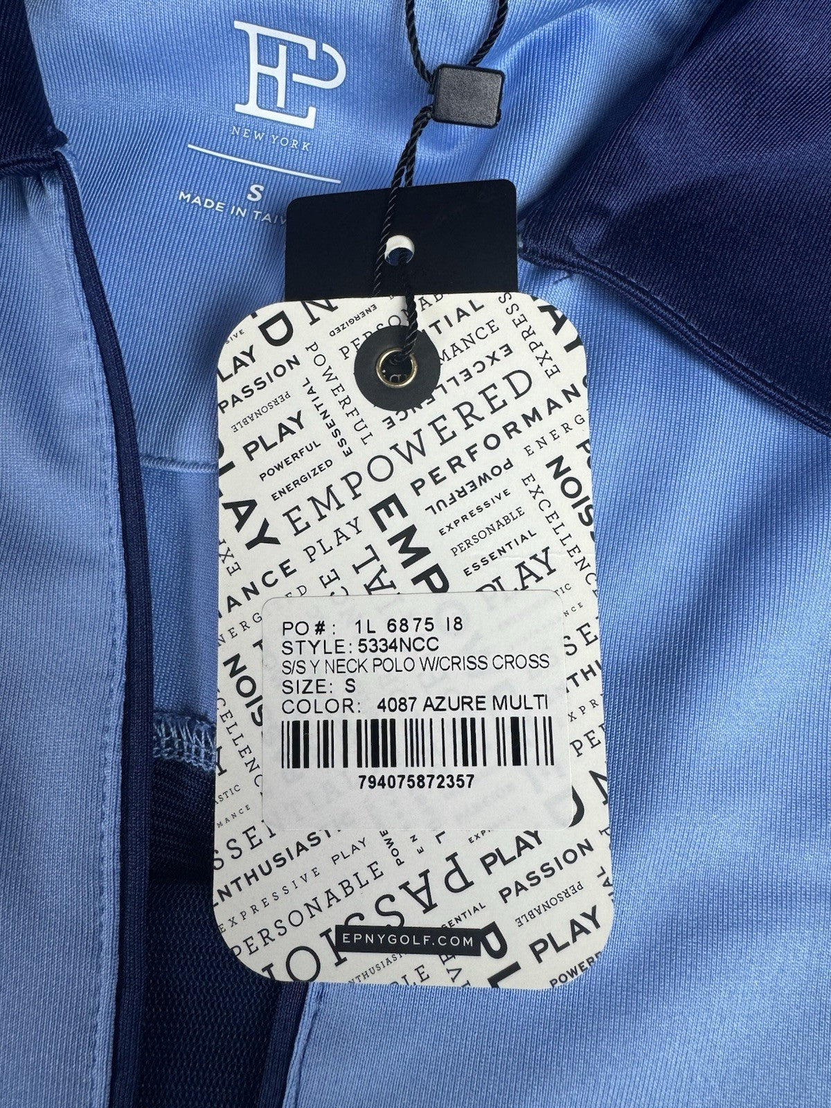 EP New York Women’s Golf Shirt Sz S.    (B.174)