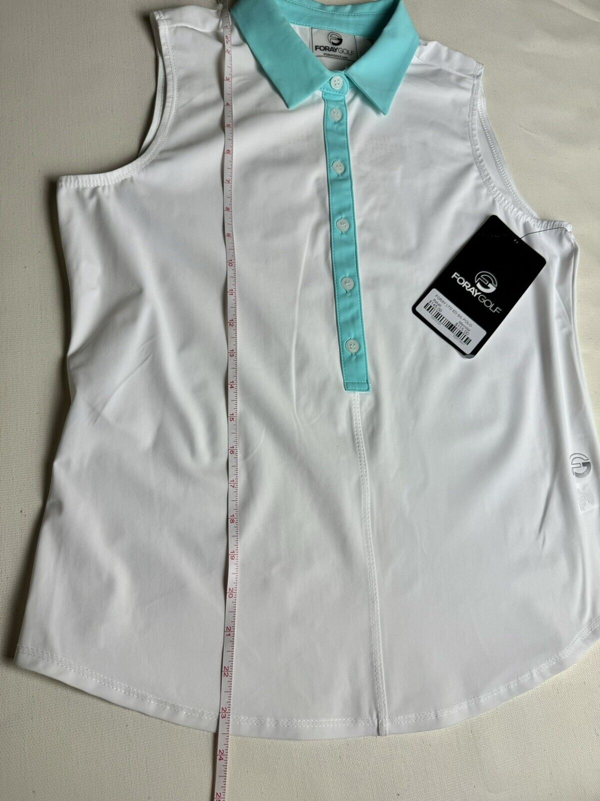 Foray Golf Womens Size S Sleeveless Golf Polo Shirt. (02)