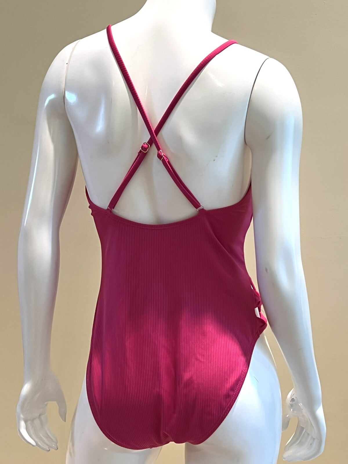 One Pc Swimsuit Pink Fuchsia Sz XL Bathing suit