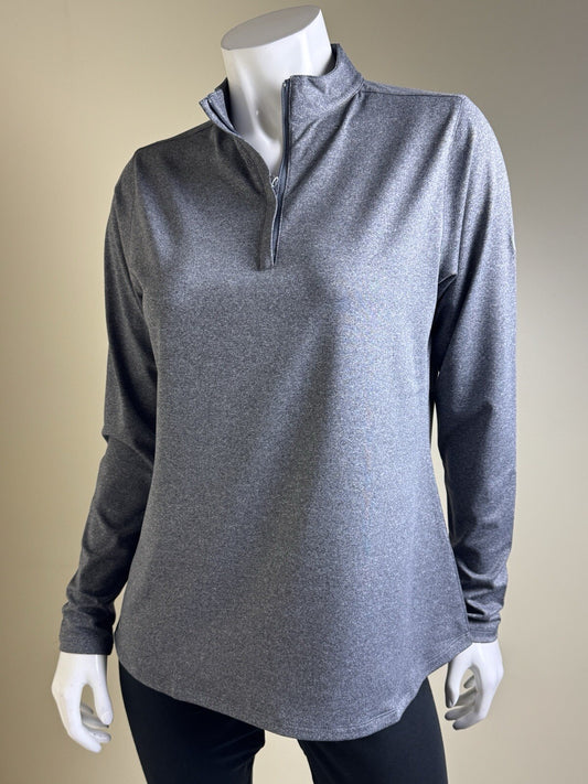 Heather Grey Women’s Golf Sweatshirt Gray Sz L  (B.121)