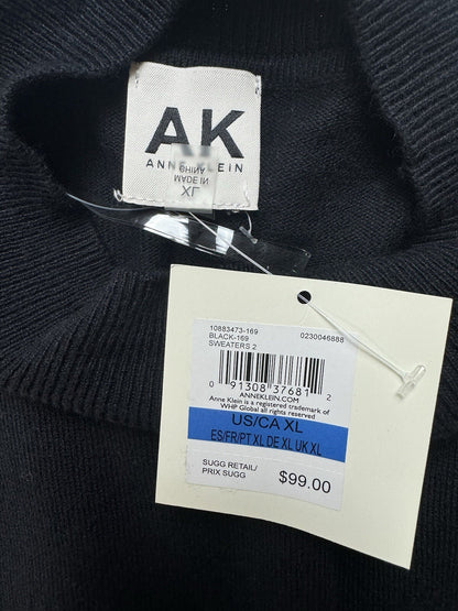 Anne Klein Womens Long Sleeves Sweater Black Size XL. (B.94)