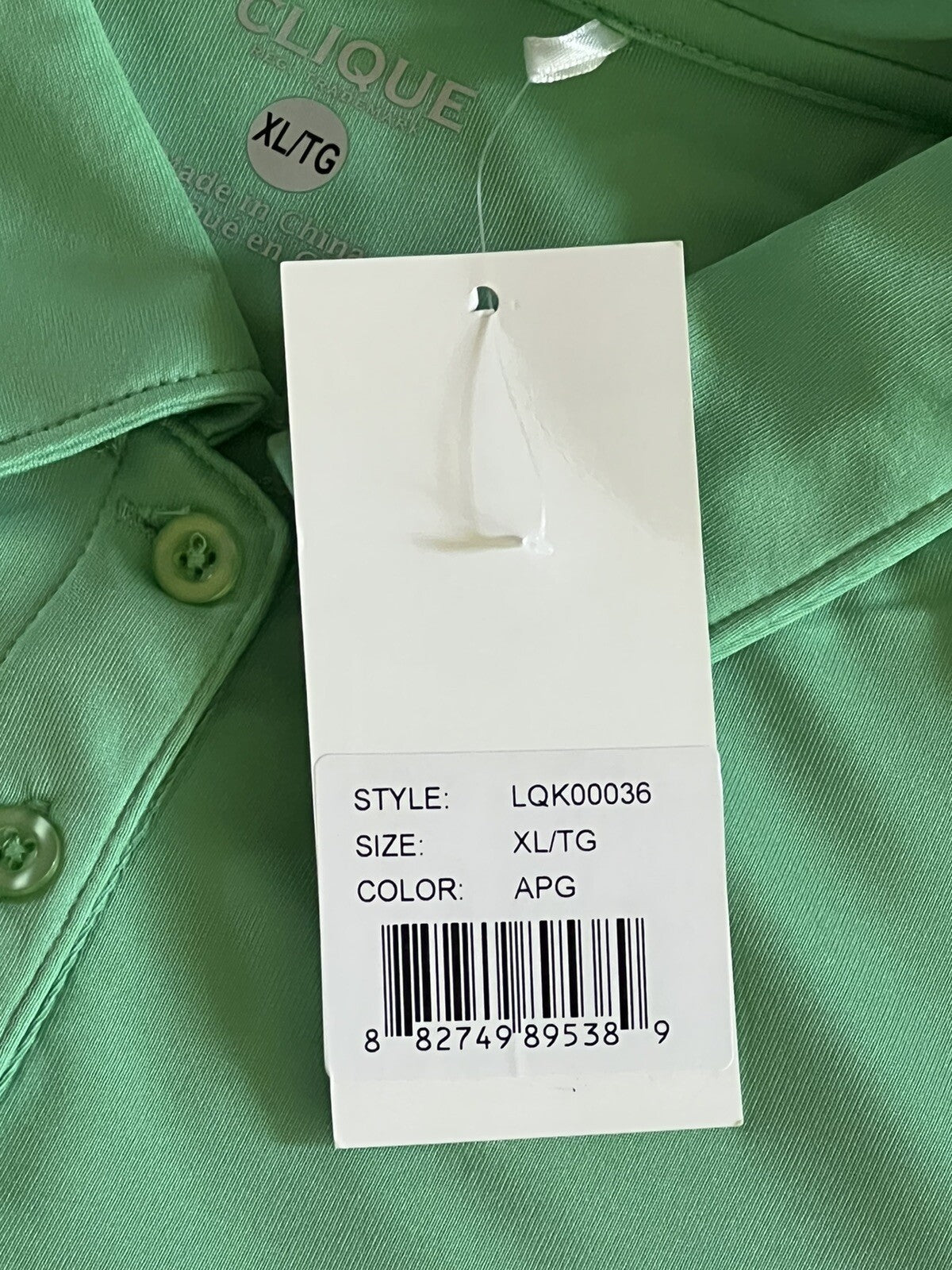 Clique Women’s Top Golf Polo Shirt Green Sz XL (16)