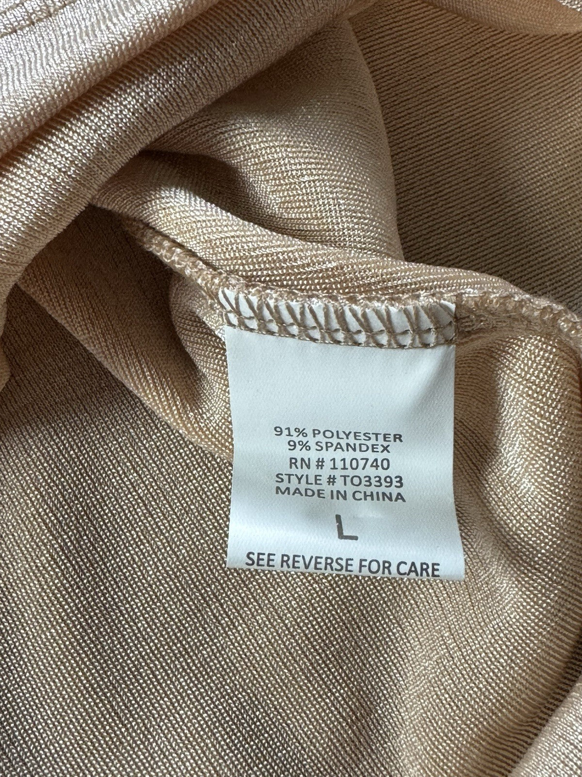 THE LINE OF STYLE Women’s Satin Blouse Sz L. (B.187)