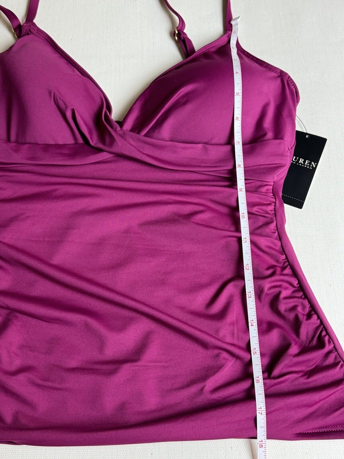 Lauren Ralph Lauren Women's Tankini  Sz 14 2Pc Plum   (56)