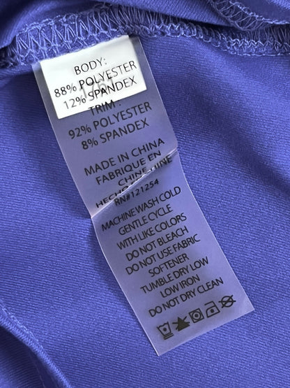 JOFIT WOMEN'S Top Blue GOLF Lace Up SHIRT SZ XXS (16)