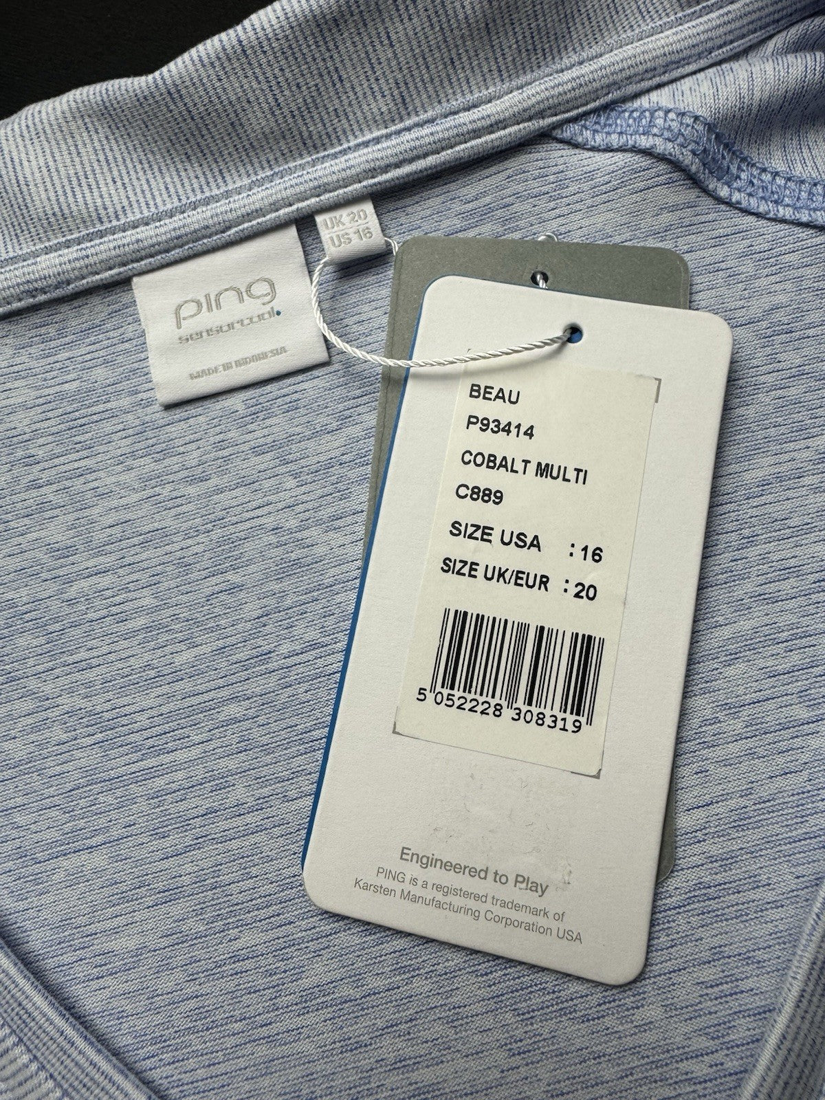 Ping Women’s Top Golf Shirt Sz 16. (B.160)