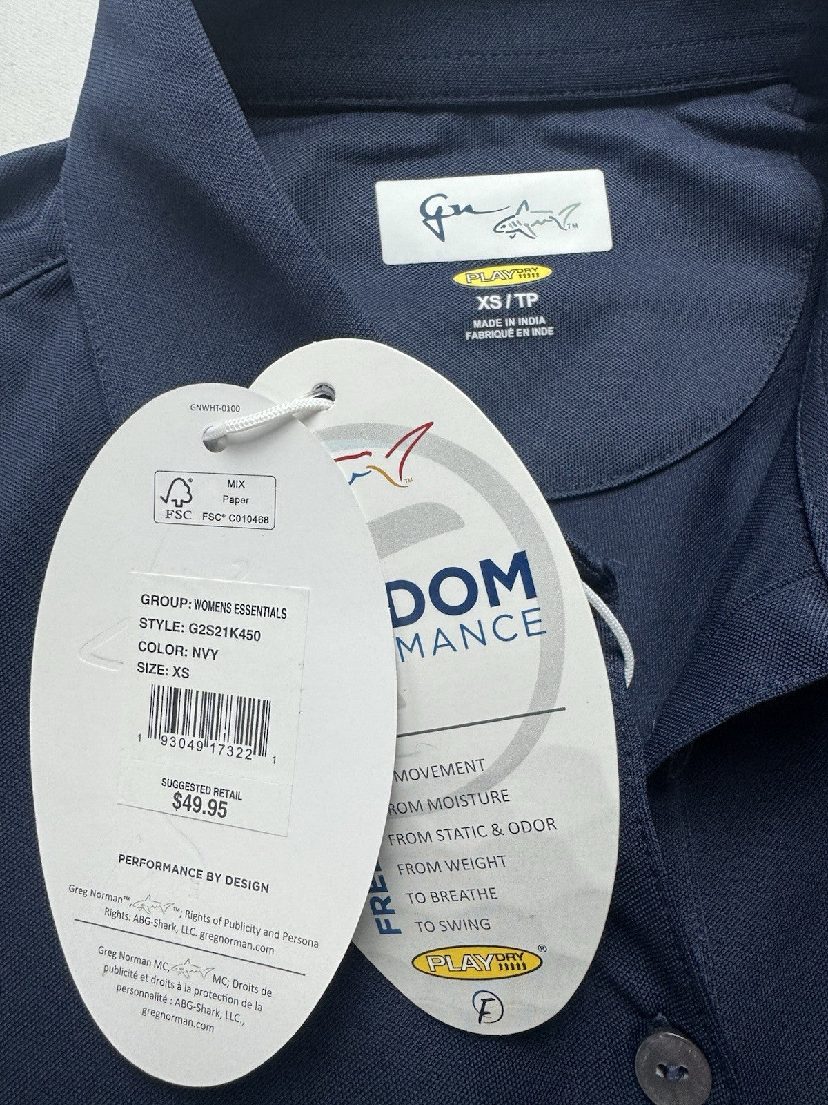 Greg Norman Women's Golf Polo Shirt Sz XS.    (B.135/1)