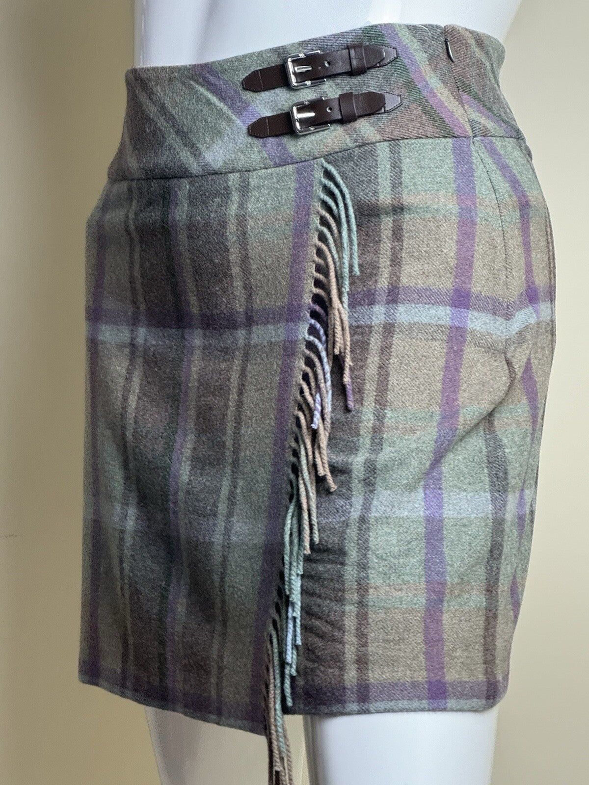 $225 Lauren Ralph Lauren Women’s Plaid Skirt Sz 12.    (B.101)