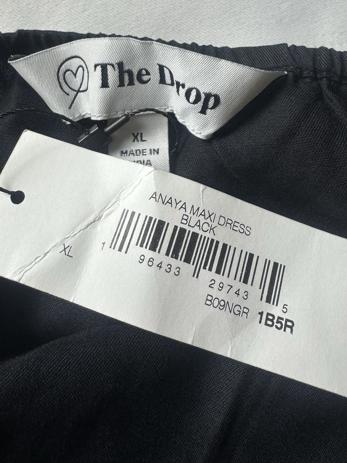 The Drop Women's Black Anaya Maxi Dress Sz XL     (B.168)