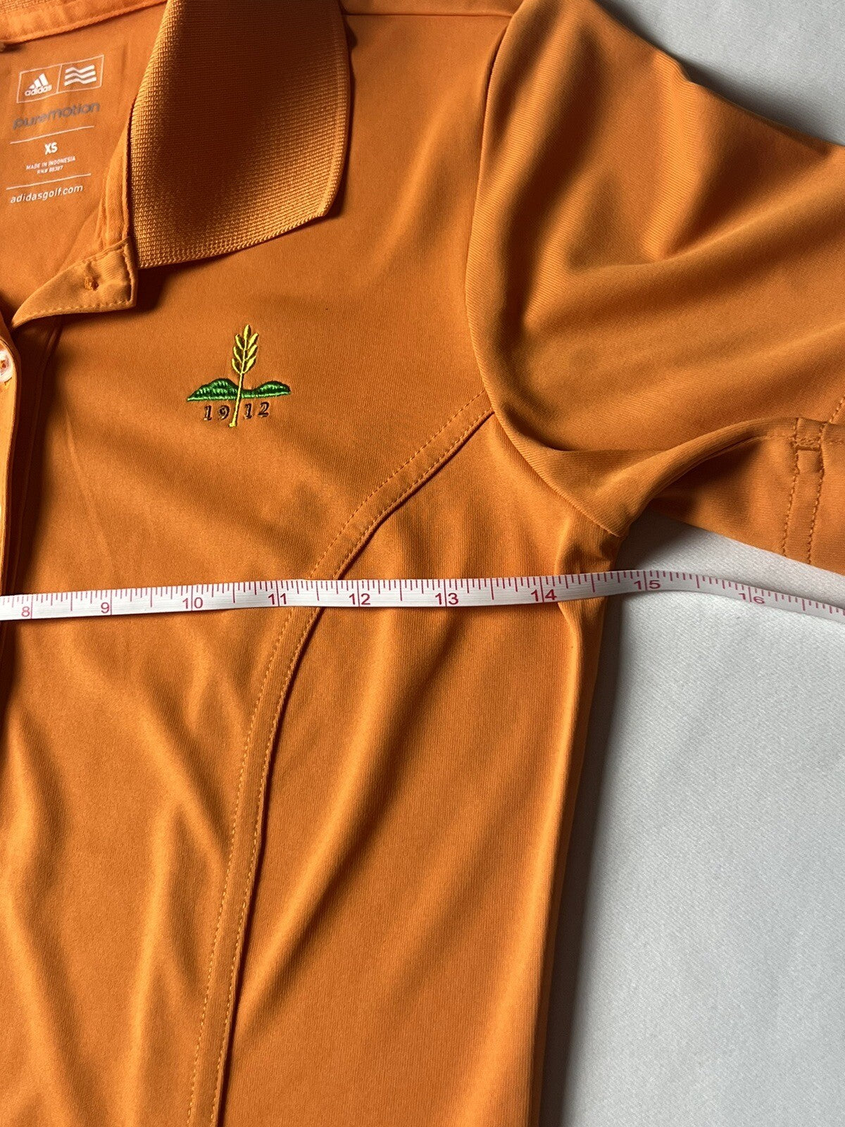 ADIDAS Women's Top Golf Polo Shirt Orange Sz XS (B.49)