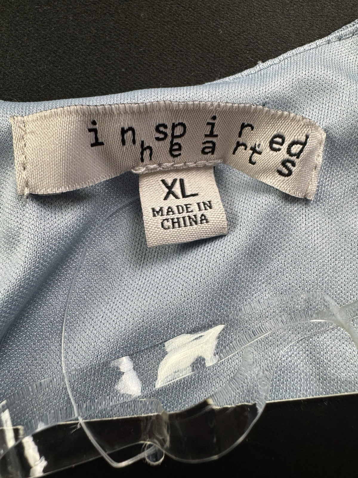 Inspired Hearts Women’s Blue Black Polka Dots Dress Sz XL.  (B.177)