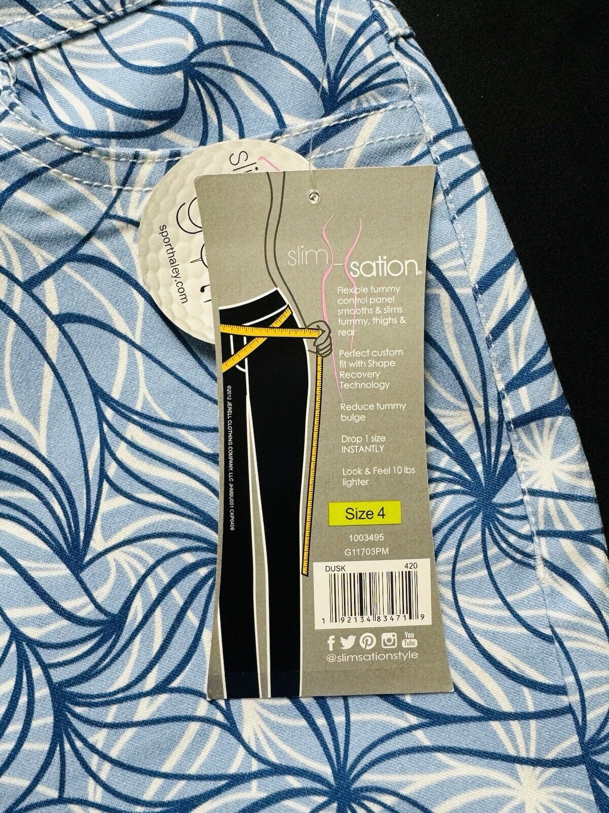 Slim Sation Women’s Golf Pull on Pants Size 4 Stretch. (B.84)