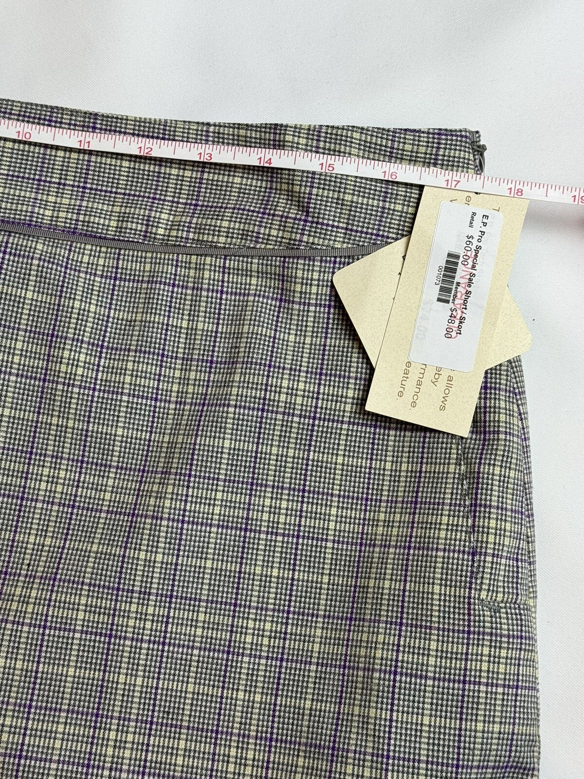 E.P PRO Women’s Golf SKIRT-Skort Purple and Gray Sz 14. (61)