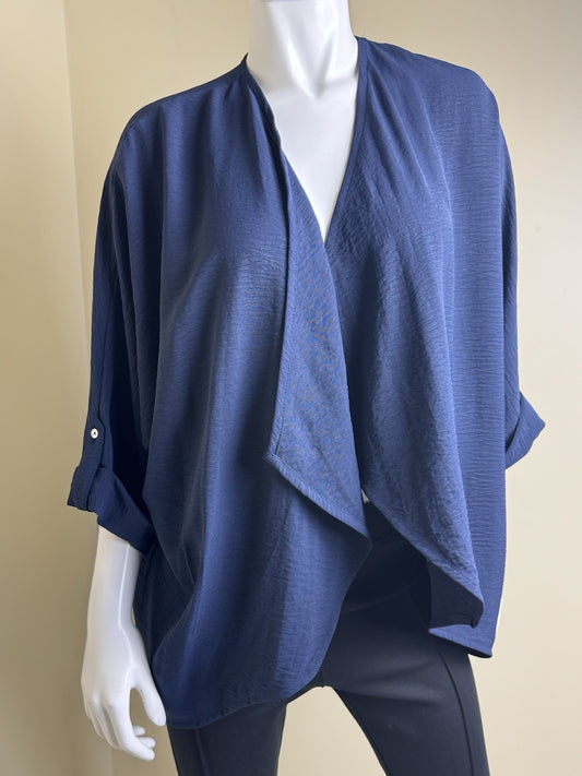 $109 Calvin Klein Women’s Navy Cardigan Sz S     (B.150)