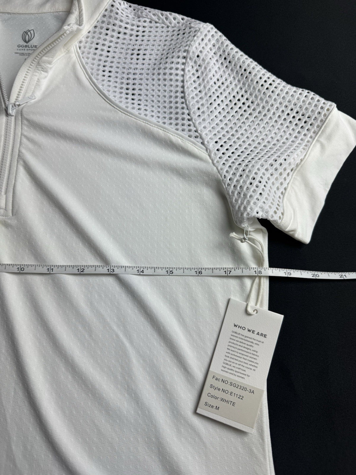 GG Blue Women's Golf Polo Shirt Sz M.     (B.162)