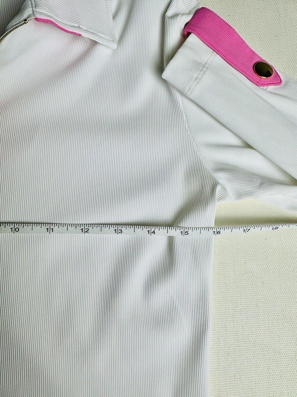 Brendratti White Sz 44 US M Golf Top.