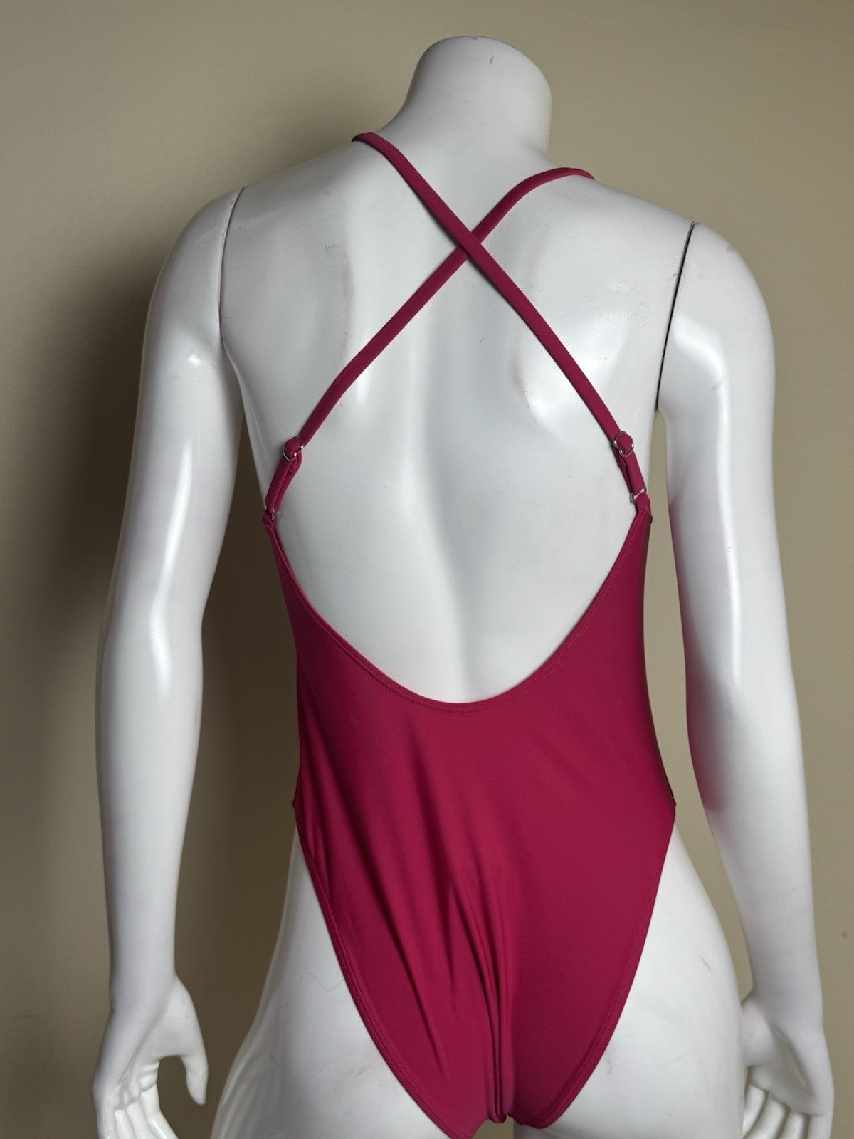 CUPSHE Women's Fuchsia 1Pc Bikini Size M    (B.174)