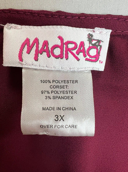 Madrag Women’s Size 3X Top Long Sleeve Blouse