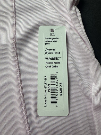 Lucky In Love Women’s Sleeveless Tennis Golf Shirt Sz XS.     (B.157)