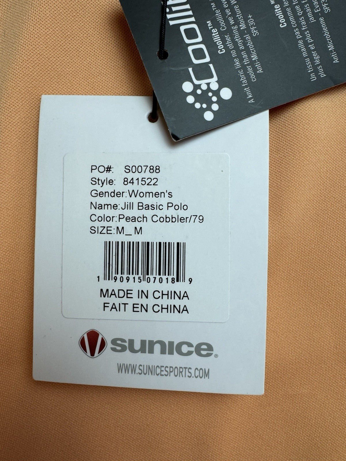 Sunice Performance Polo Shirt Womens Sz M  (B.165)