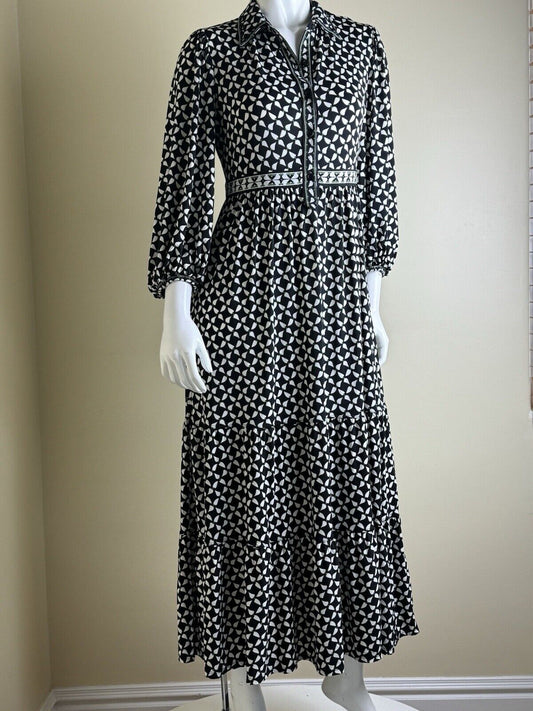 $148 Max Studio Long Sleeves Maxi Dress Sz S. (B.18)