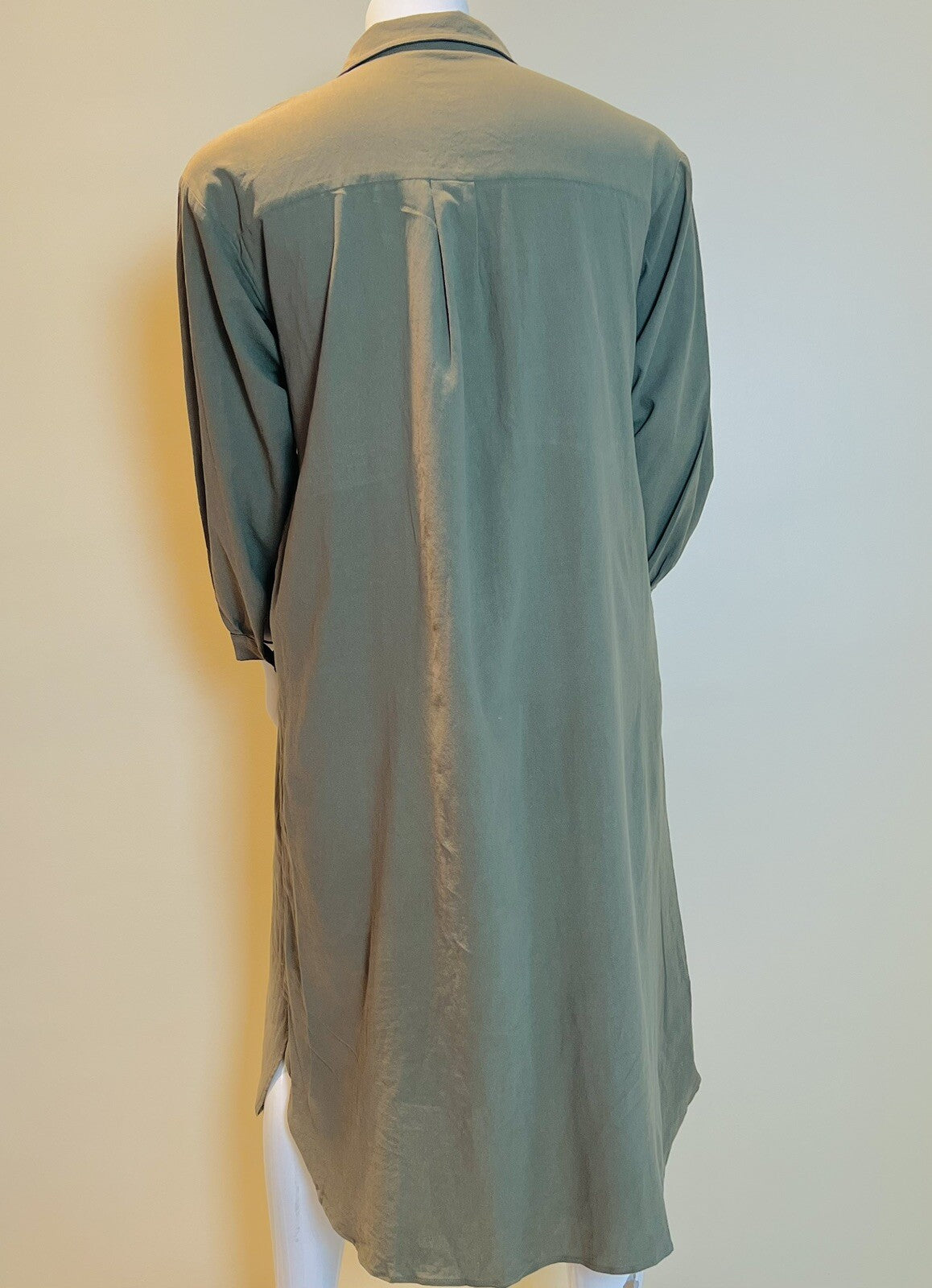 Sopliagon Women's Green Shirt Dress Maxi Size 2XL