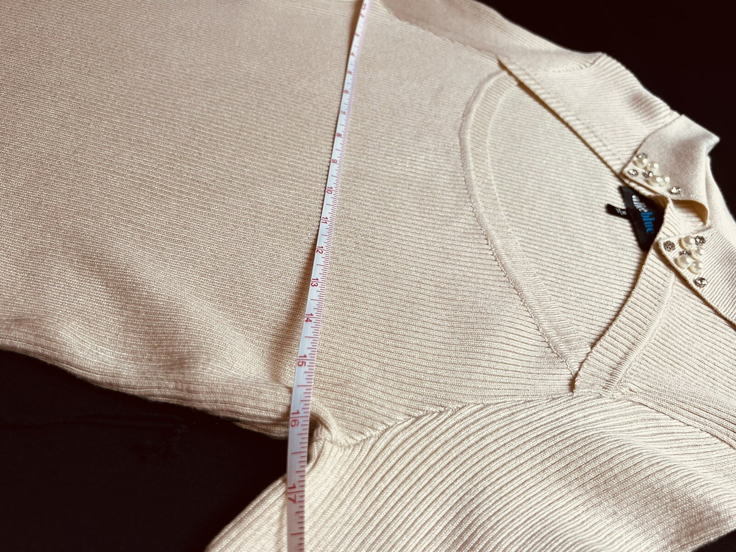 Alice Blue Women's Knit Rhinestone Sweater Size XL