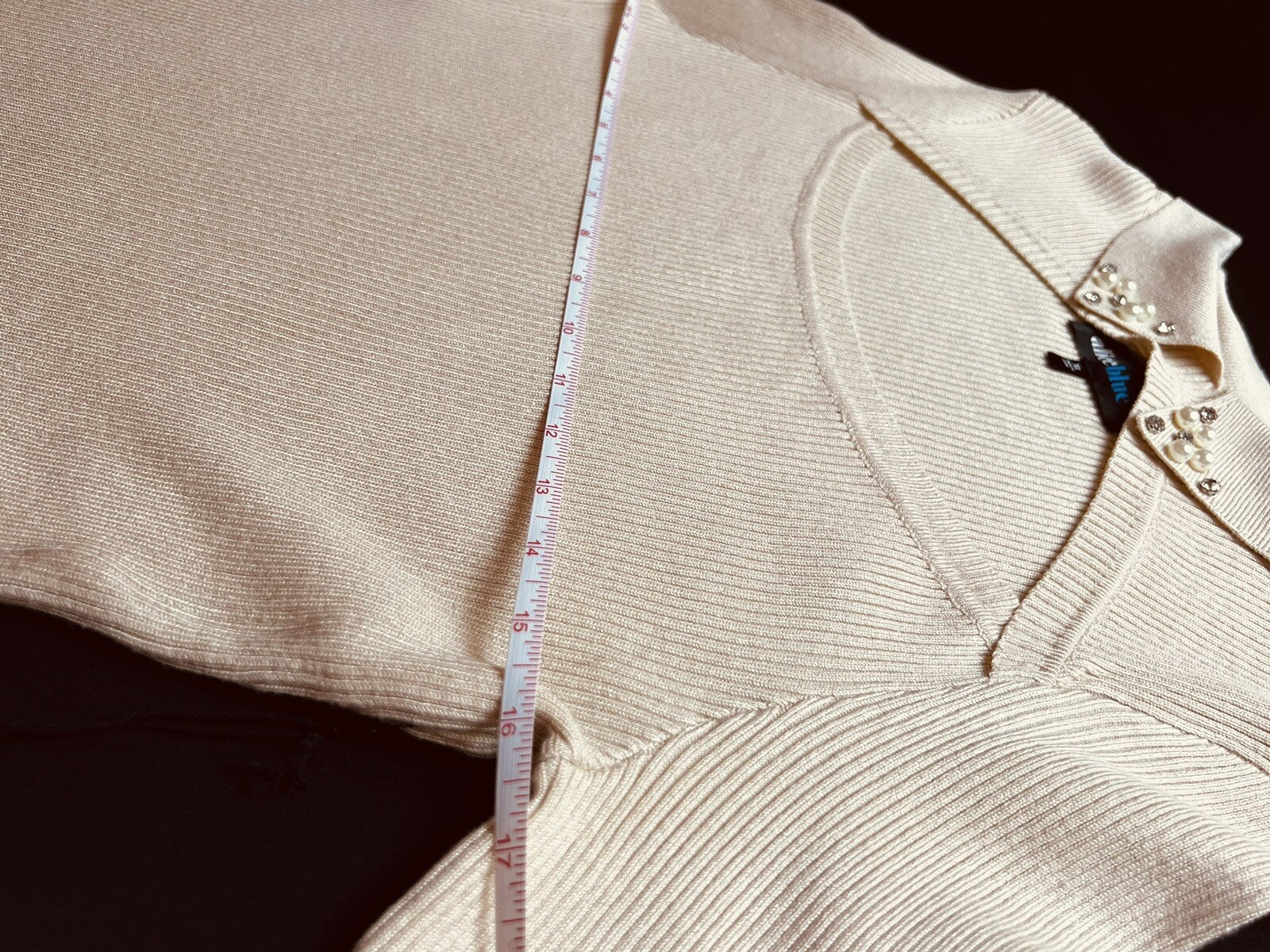 Alice Blue Women's Knit Rhinestone Sweater Size XL