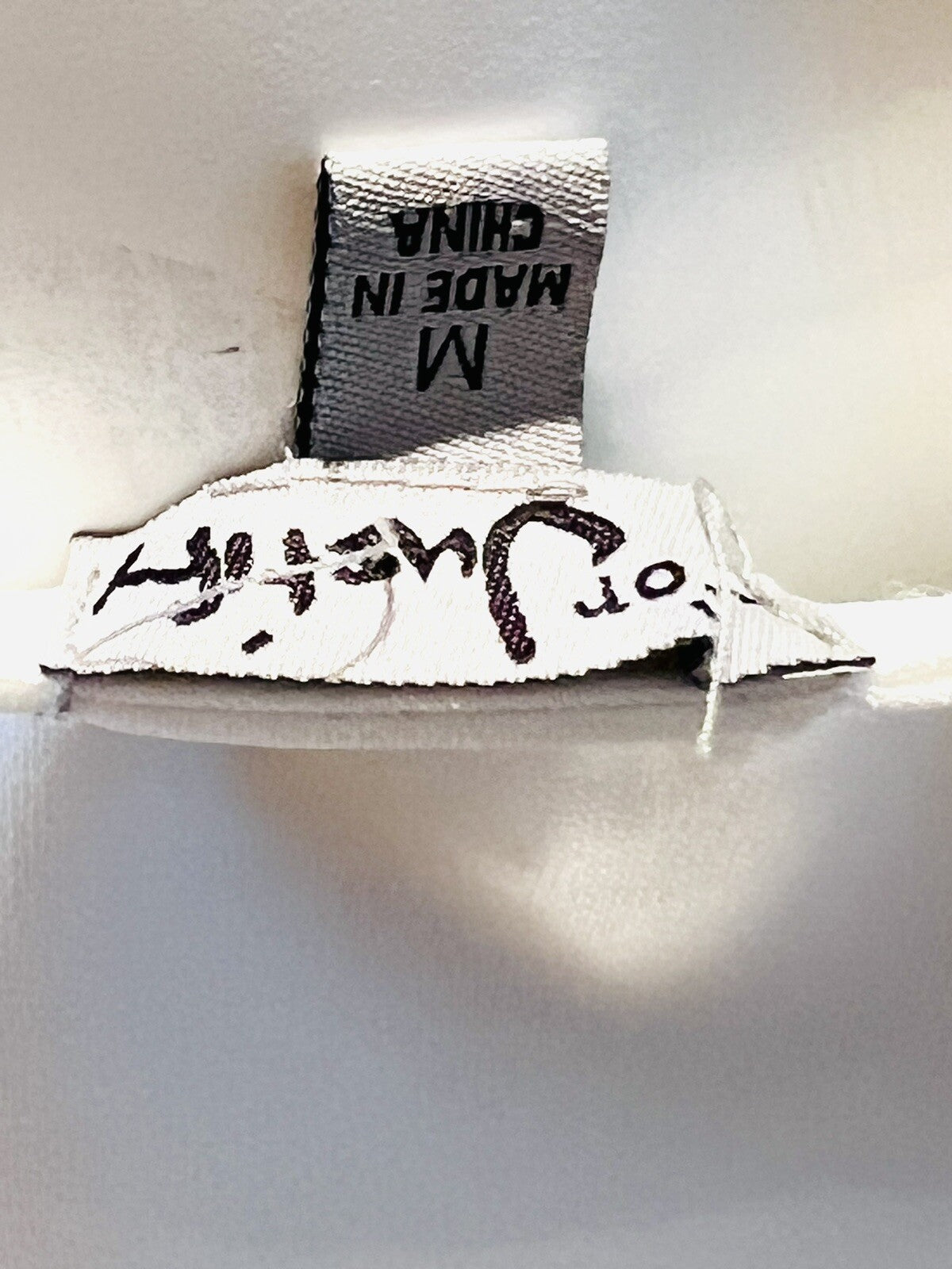 J for Justify Jumpsuit Sz M White Green Checkered Print Pants