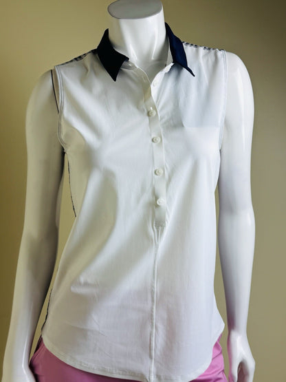 Foray Golf Womens Sleeveless Golf Polo Shirt. Sz M.   (B.139)