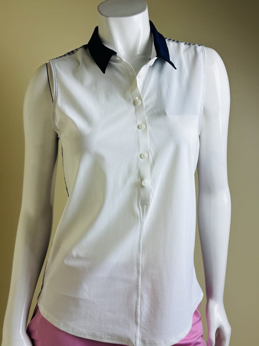 Foray Golf Womens Sleeveless Golf Polo Shirt. Sz M.   (B.139)