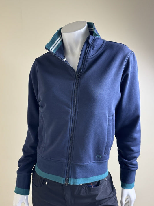 Puma Women's Golf Full Zip Jacket Navy Size S.   (B.125/6)