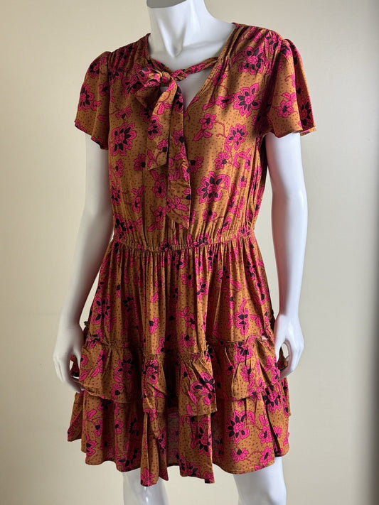 $99 JESSICA SIMPSON Reina Dress Women Size M Floral (B.133)