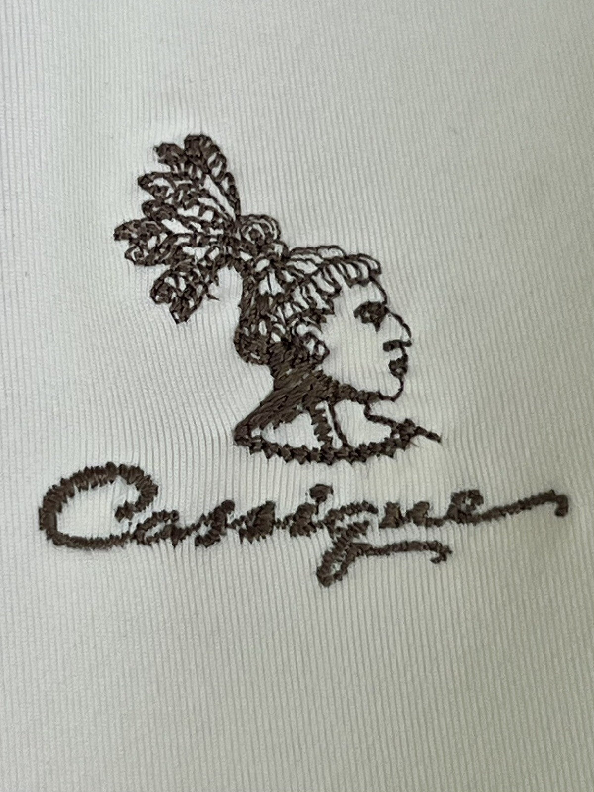 Fairway & Greene Women's Top Golf Polo Shirt Ivory Sz L.  (B.49)