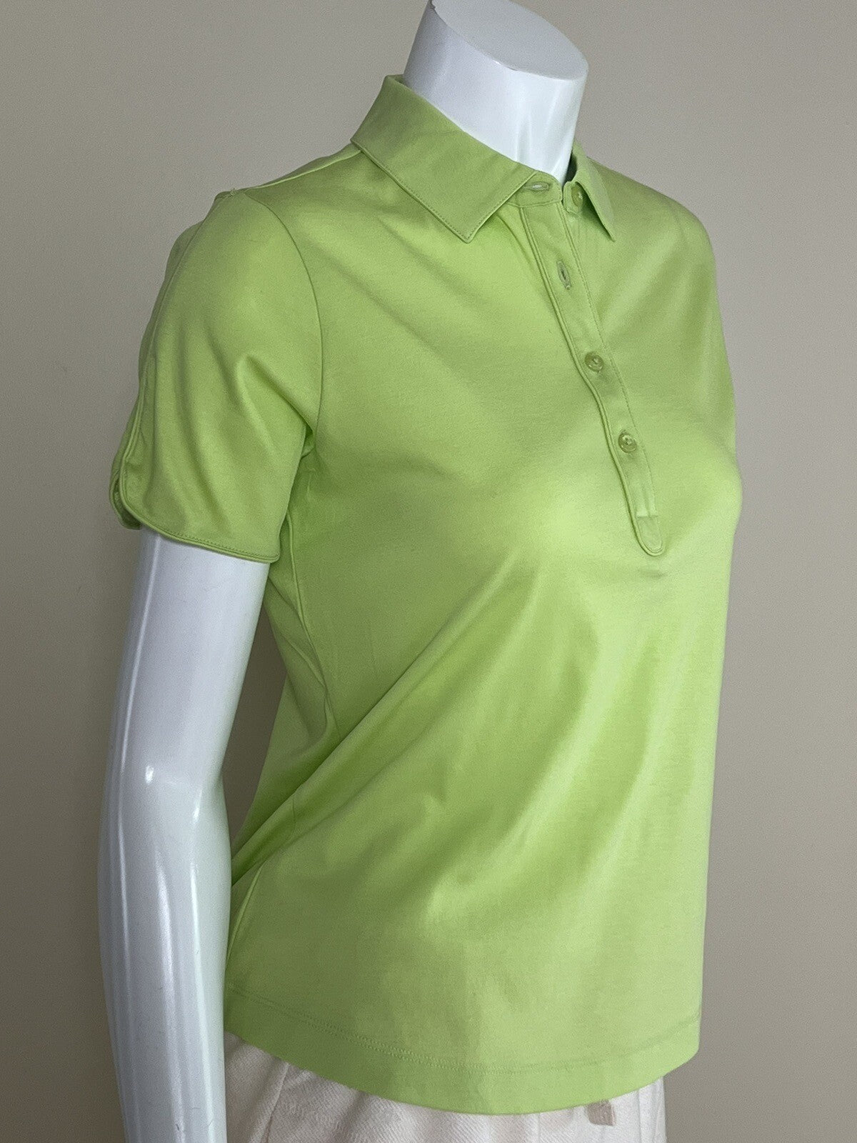 E.P Pro Tour Women's Top Golf Polo Shirt Green Sz S (49)