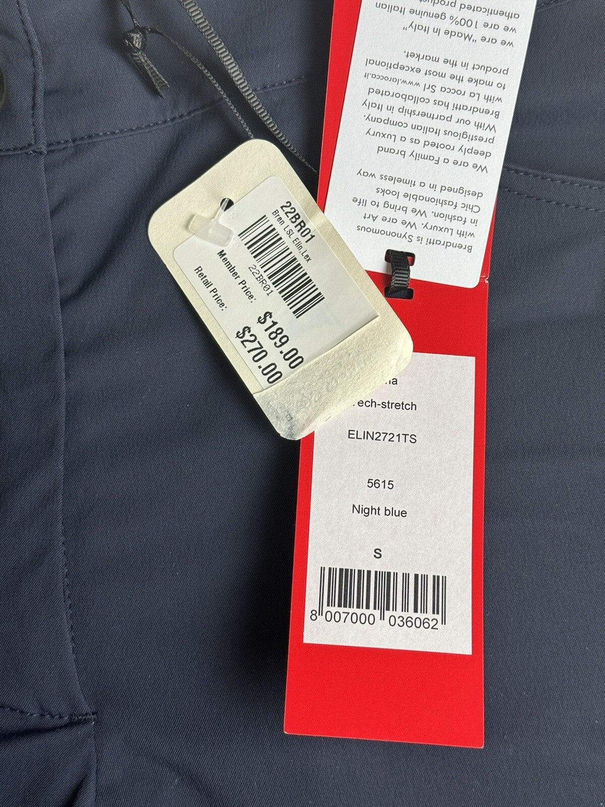 Brendratti Genere Navy Golf Pants Sz S. (76)