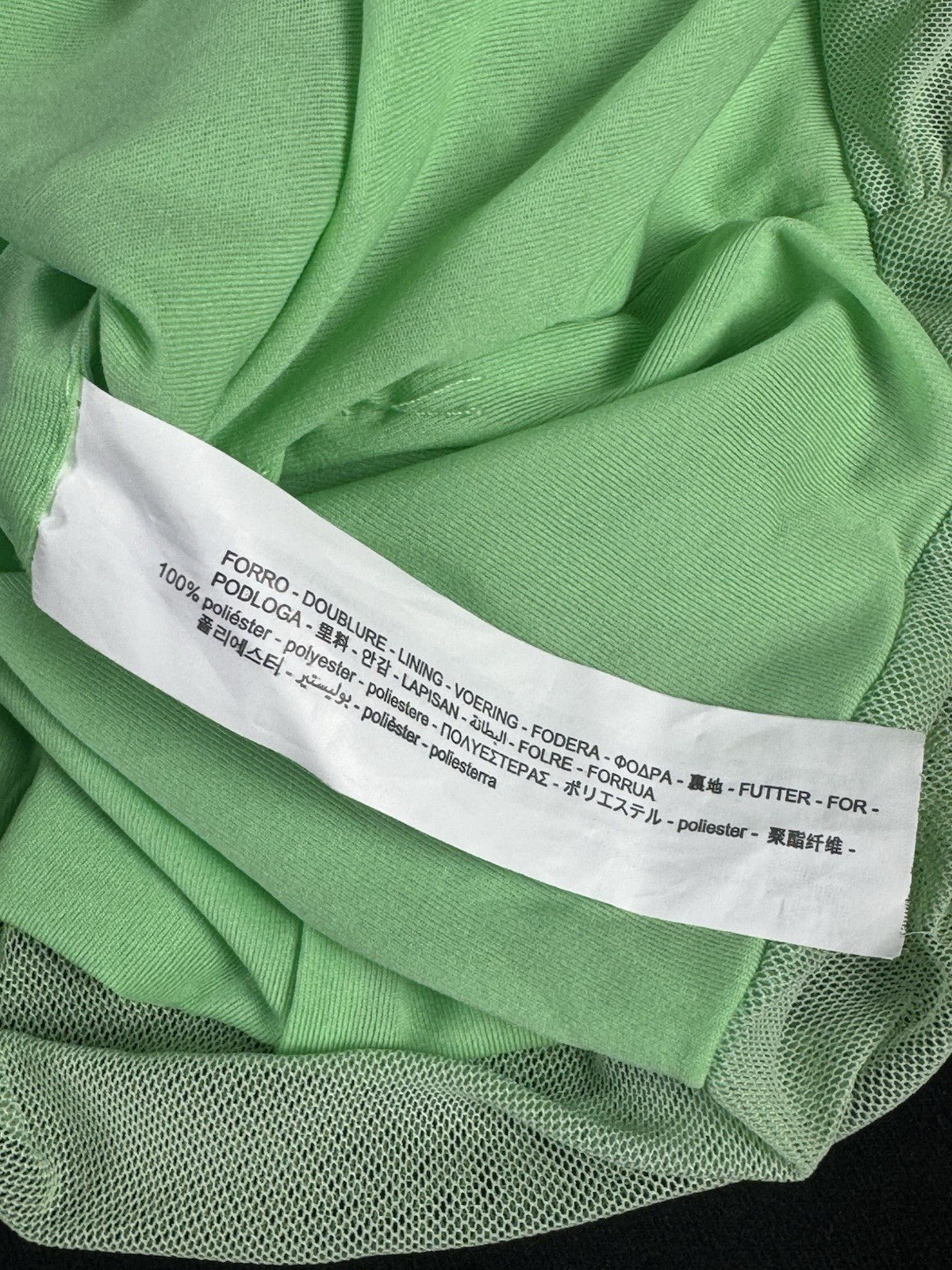 ZARA Neon Green Short Stretch Dress Sleeveless Sz XS.  (B.176)