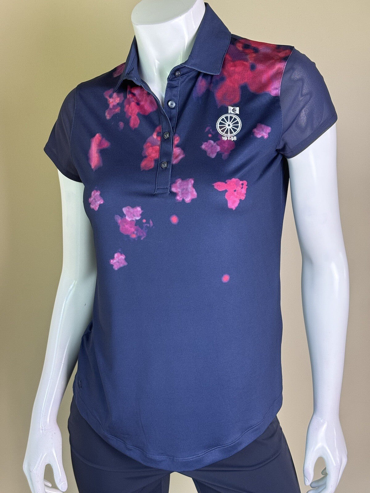 Ahead Performance Polo Golf Shirt Women’s Sz S. (B.76)