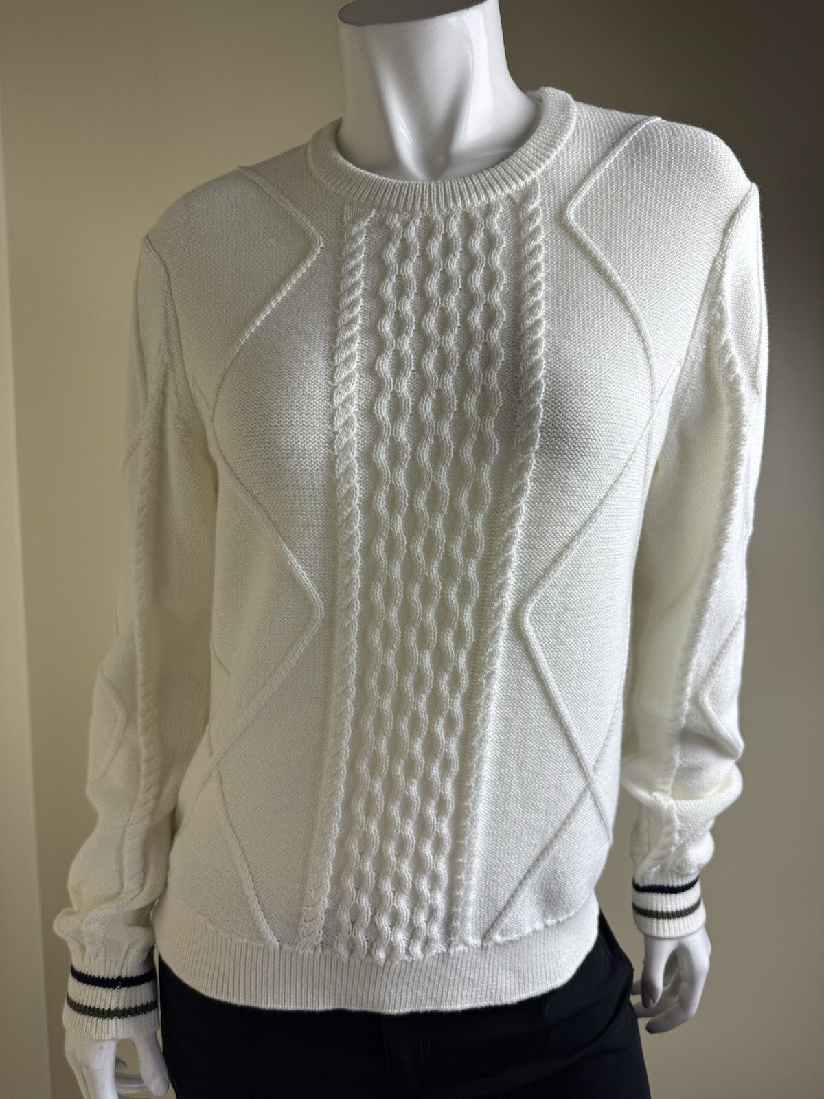 Puma Women's Golf Sweater Ivory Size S.   (B.125)