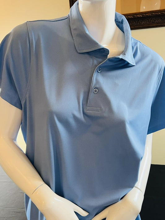 Fusion Golf  Women’s Golf Tennis Polo Shirt Sz XL Blue
