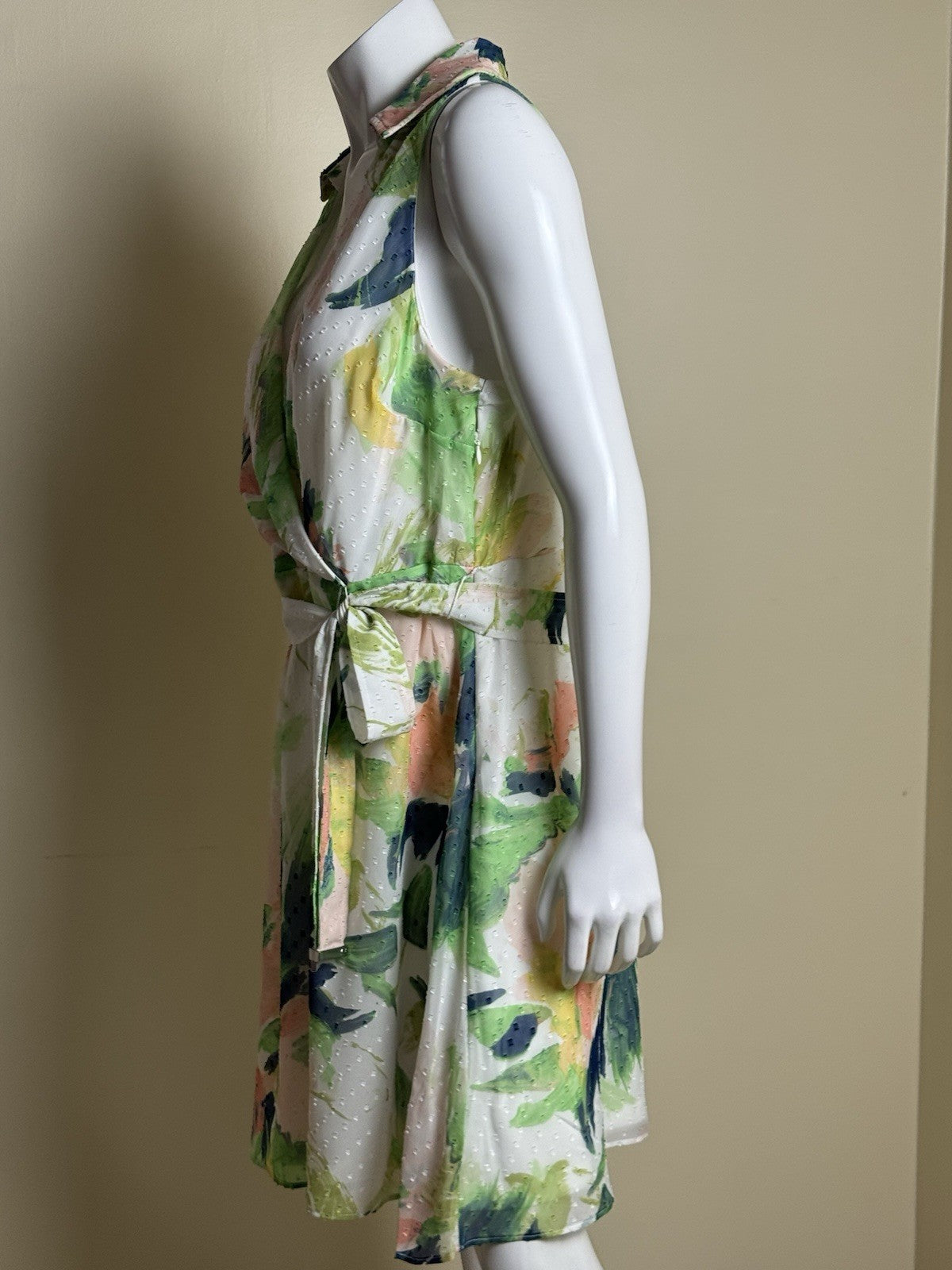 $134 DKNY Women’s Fit & Flared Floral Dress Sz 16    (B.096)